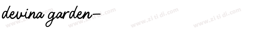 devina garden字体转换